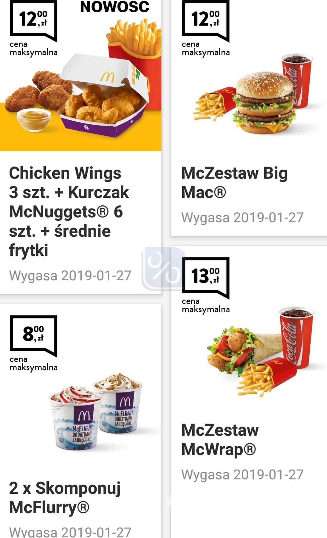Gazetka promocyjna McDonalds str. 1
