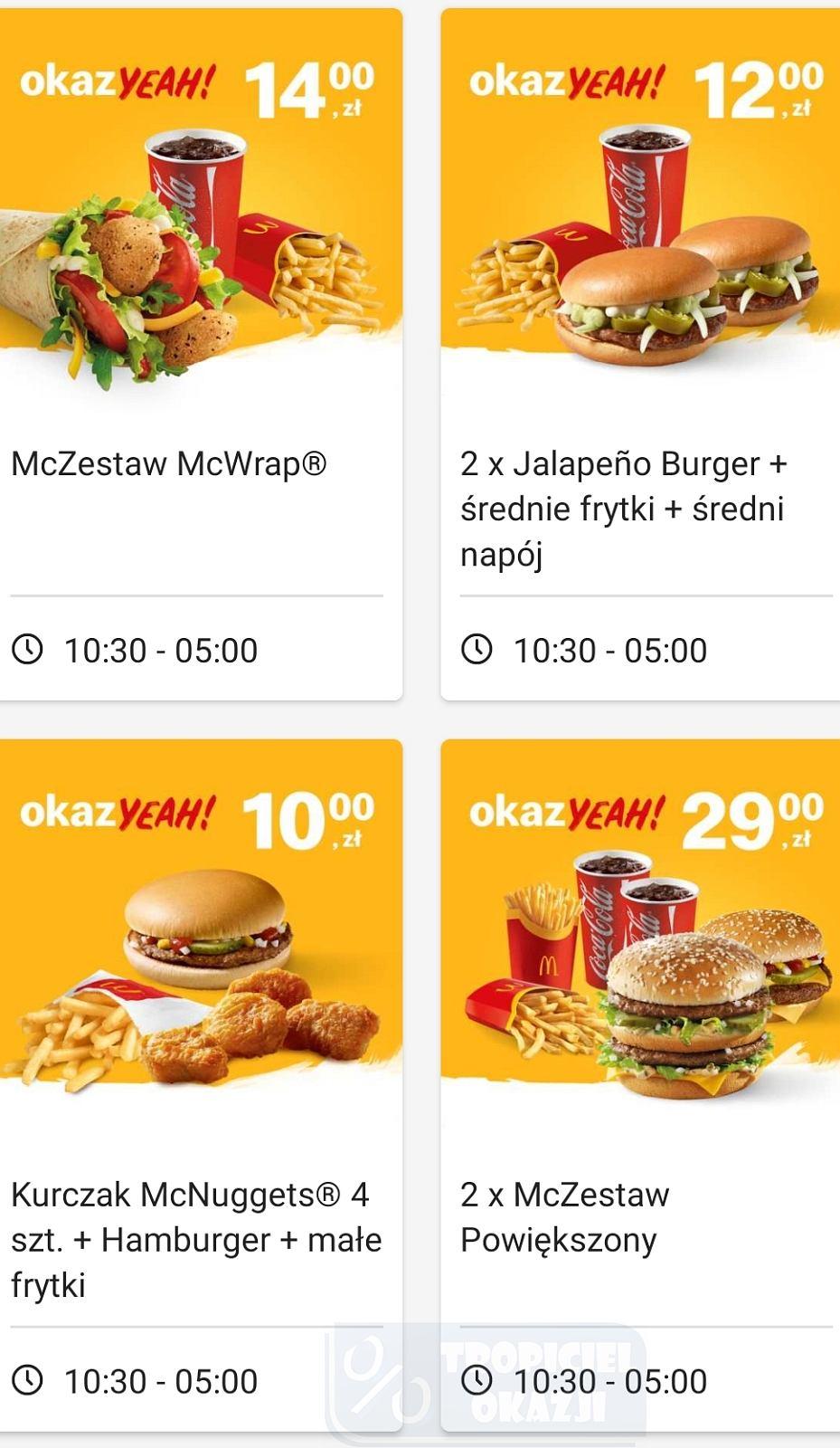 Gazetka promocyjna McDonalds str. 1